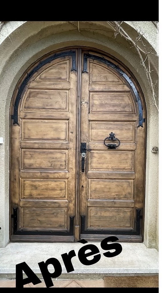 Porte rénovée après intervention